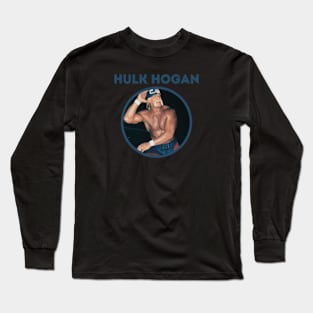 hulk hogan ll blue dark Long Sleeve T-Shirt